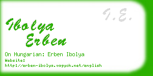 ibolya erben business card